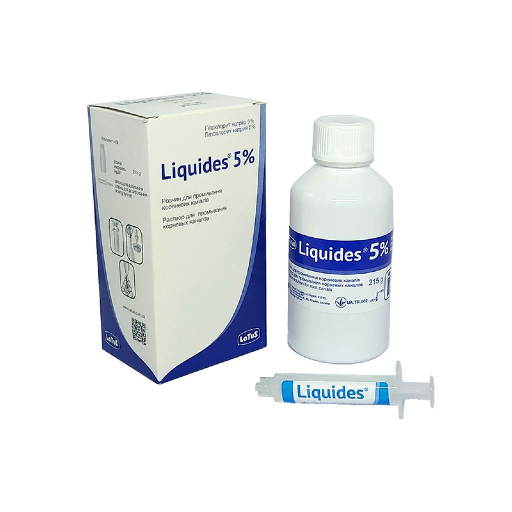 Рідина Ліквідез 5% (гіпохлорит натрія), 215 г. (Liquides 5%)