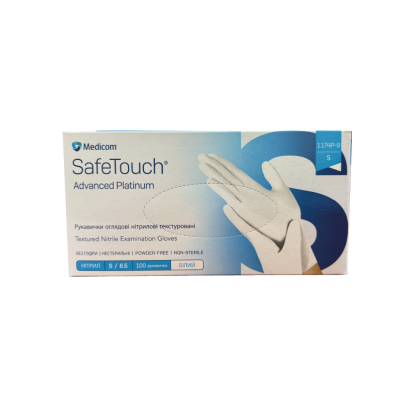 Рукавички оглядові нітрилові SafeTouch® Advanced Platinum білі